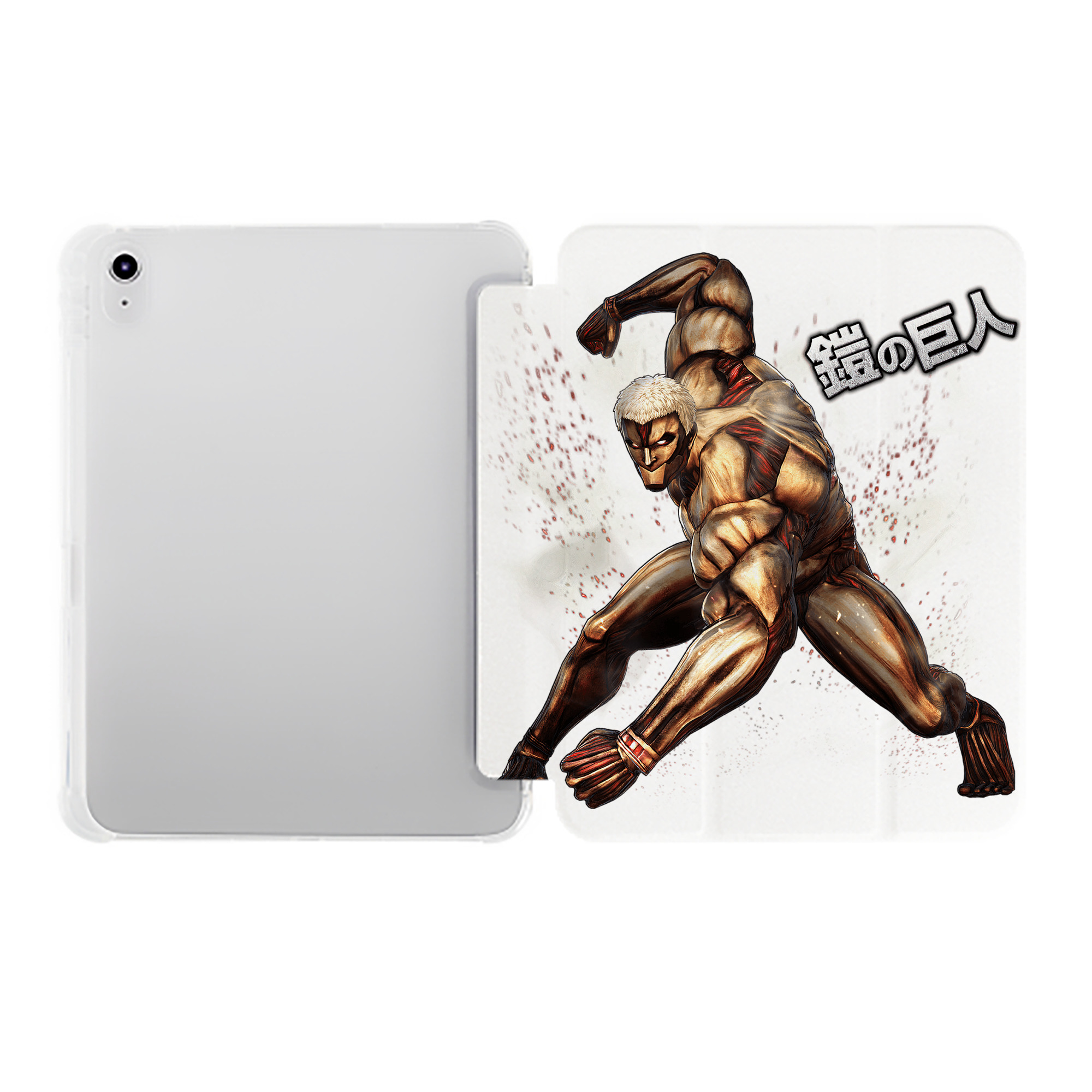 （画像用） 進撃の巨人 Attack on Titan IPad ケース ペン収納付き 三つ折りスタンド PUレザー×シリコン 対応機種9.5/10.5/10.9インチ